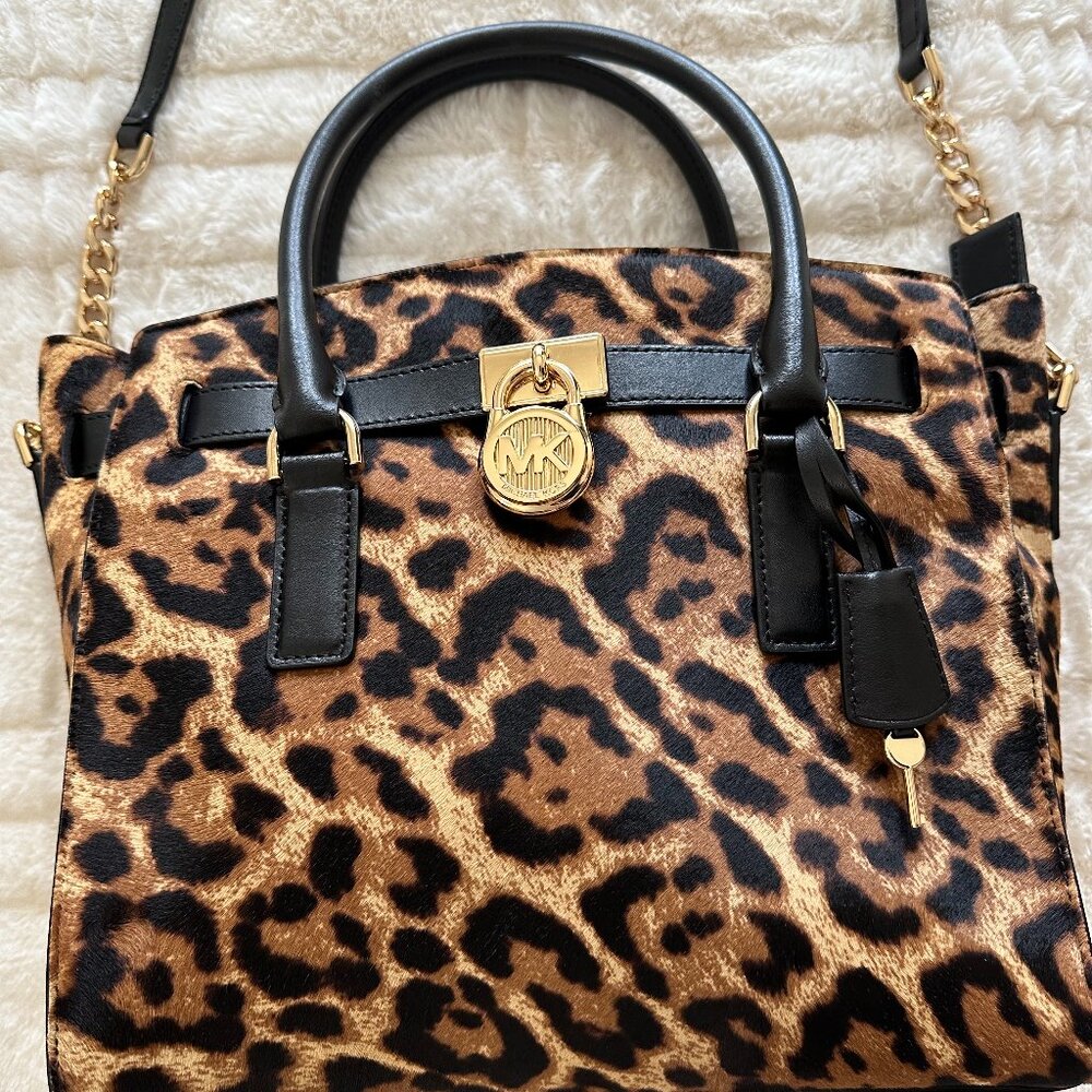 Michael Kors Leopard Medium Satchel